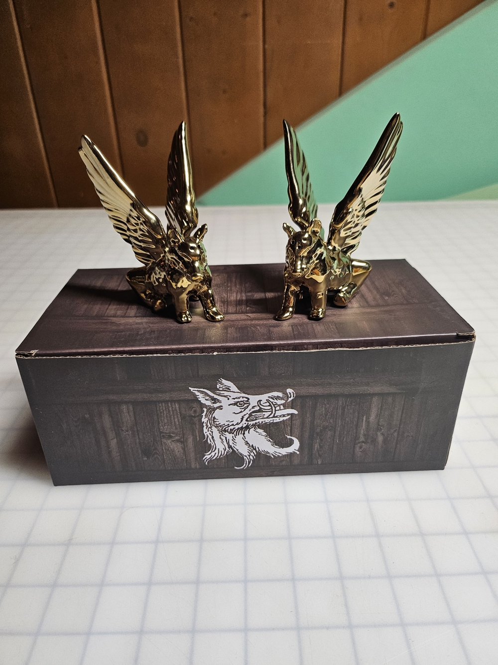 Winged Boar Salt & Pepper Shakers